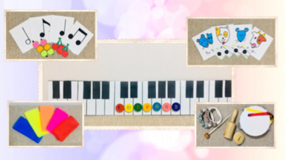 福岡市南区「Chikaピアノ教室」の手作りピアノ教材の写真